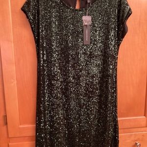 New with Tags - Forrest Green sequined short dress - Cable and Gauge size Small